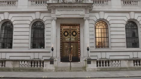 Hauptsitz-Der-Institution-Of-Civil-Engineers-In-One-Great-George-Street-In-London,-England