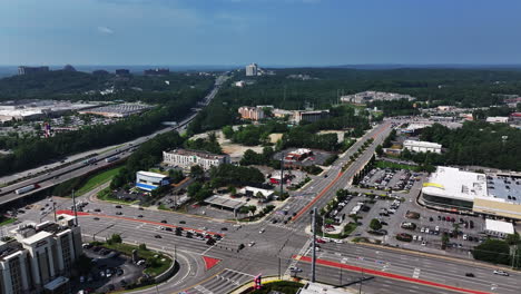 Aerial-view-of-transport-infrastructure-in-city