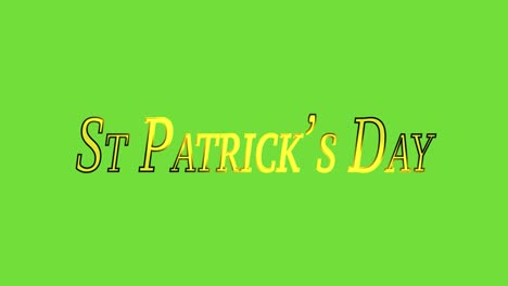 Animierter-Titel-Zum-St.-Patrick&#39;s-Day-Vor-Einem-Greenscreen