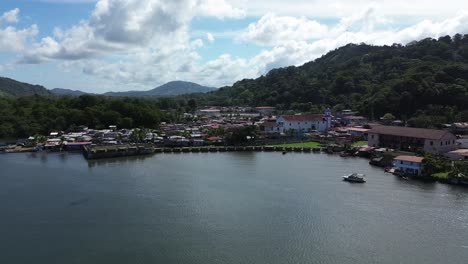 Portobelo,-Colón,-Luftaufnahmen-Vom-Karibischen-Meer