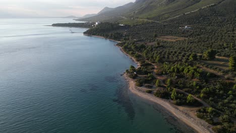 Euboea-Peninsula:-Aerial-Stock-Footage-of-Greece's-Coastal-Beauty