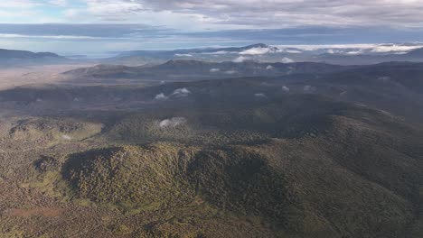 Rakiura,-Stewart-Island-aerial-wide-nature-landscape-shot,-inland-and-East-Coast