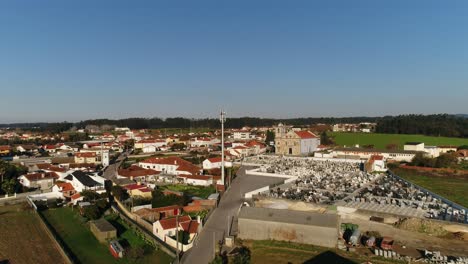 Válega-Kirche-In-Portugal-Luftaufnahme