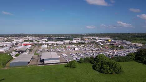 Left-to-right-aerial-views-over-the-industrial-area-and-green-space-of-Brendale