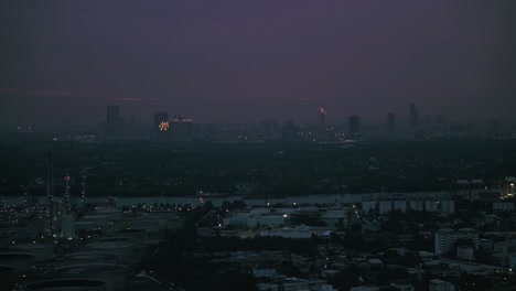 Dusk-Sets-Over-Bangkok's-Urban-Expanse-with-a-Pink-Sky-Gradient