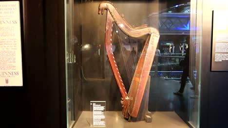 Guinness-Harp-beer-logo-displayed-in-factory-showcase