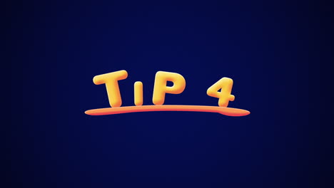 Tip-4-Wobbly-gold-yellow-text-Animation-pop-up-effect-on-a-dark-blue-background-with-texture