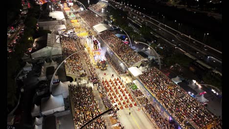 Karnevalsumzug-In-Sao-Paulo,-Brasilien