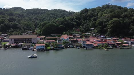 Aerial-View-Portobelo,-Colón-Panama-City