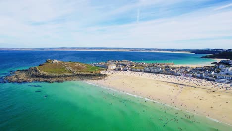 St.-Ives-Stadt-In-Cornwall-Mit-Türkisfarbenem-Wasser