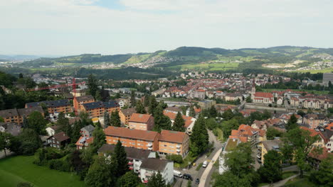 Aerial-of-city-St.-Gallen-in-Switzerland