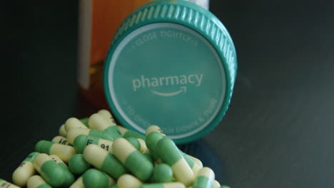 Angled-Close-Up-of-an-Amazon-Pharmacy-Prescription-Pill-Bottle-with-Capsules