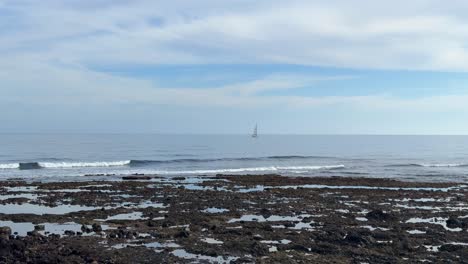 Flujo-Reflujo-Retraído-Océano-Costa-Costa-Rocosa-El-Medano-Tenerife-Océano