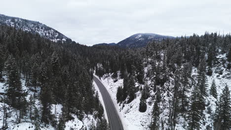 Snow's-Embrace:-Traversing-Kelowna-Rock-Creek-Highway