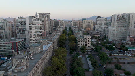 Santiago-De-Chile-La-Moneda-Paseo-Bulnes-Aerial-View-Traveling