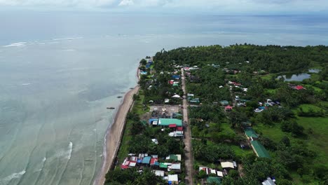 Seafront-Town-At-Agoho,-San-Andres-In-Catanduanes-Islands,-Philippines