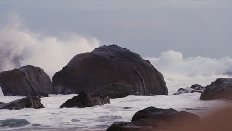 Ocean-Fury-on-Rugged-Rocks-at-Dusk