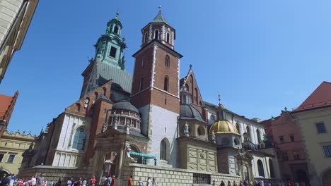 Wawel-Schloss-Kathedrale-Aus-Dem-11.-Jahrhundert,-Krakau