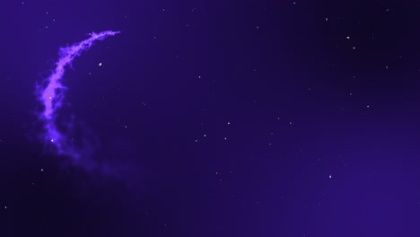 Magic-particle-animation-glowing-shooting-stars-in-nighttime-twinkle-sky-universe-astronomy-background-overlay-dark-indigo-purple