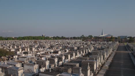 Drone-footage-over-historic-New-Orleans-Cemetery-Mausoleums