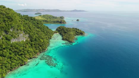 Geheime,-Versteckte-Lagune-In-Fidschi.-Drohnen-Landschaftsluft