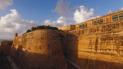 Fortress-in-Valletta,-Malta,-St