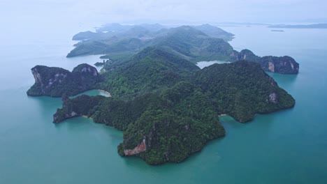 Aerial-View-Overlooking-Kao-Yao-Noi-Island-Surrounded-by-the-Andaman-Sea-in-Thailand