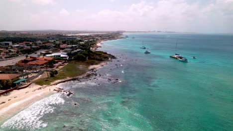Malmok-Beach-Aruba-Bootfahren-Und-Schnorcheln-Luftaufnahme