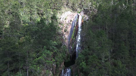 Salto-De-Aguas-Blancas-Waterfall-In-National-Park,-Constanza,-Dominican-Republic