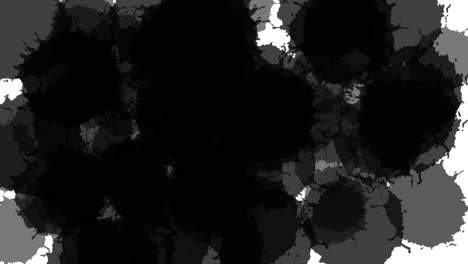 Pincel-Negro-Abstracto-Sobre-Animación-De-Fondo-Blanco