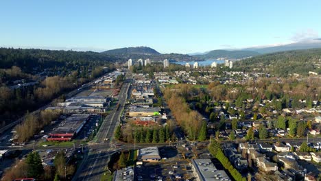 Barnet-Highway-En-La-Frontera-De-Coquitlam-Y-Port-Moody-En-Columbia-Británica,-Canadá