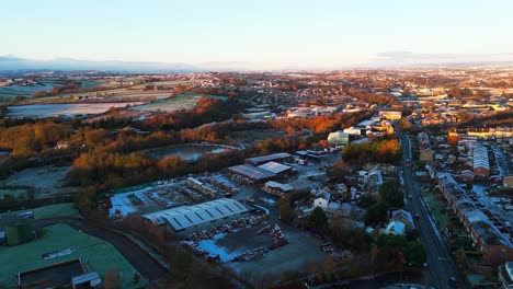 Amanecer-En-Una-Mañana-De-Invierno-Muy-Fría-En-Yorkshire,-Reino-Unido