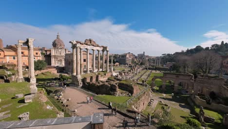 Timelapse-of-Imperial-Fora--in-Rome