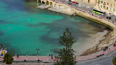 St.-Julian&#39;s-Bay-Auf-Malta,-Wunderschönes-Reiseziel-Am-Mittelmeer