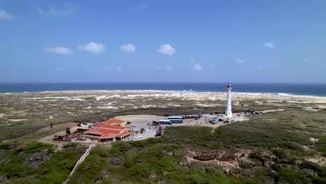 Luftaufnahme-Des-Leuchtturms-Von-Kalifornien-In-Aruba