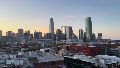 Skyline-Der-Innenstadt-Von-San-Francisco-Mit-Wolkenkratzern,-Luftaufnahme