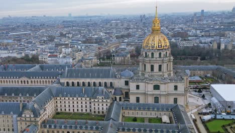 Hotel-Des-Invalides-Komplex,-Stadtbild-Von-Paris,-Frankreich