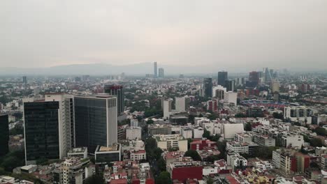 Vista-Aérea-De-La-Zona-Sur,-Ciudad-De-México