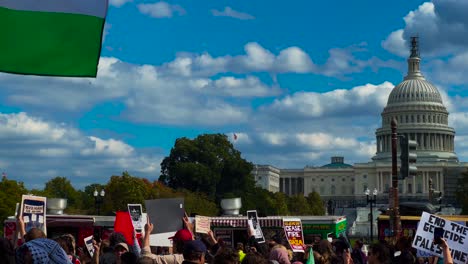 Manifestantes-En-El-Capitolio-En-Washington,-D.