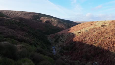 Videoaufnahmen-Der-öden-Und-Wilden-Landschaft-Der-Yorkshire-Moors