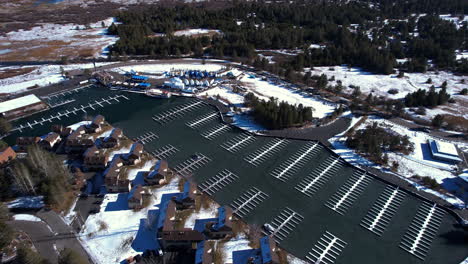 Tahoe-Keys-Marina,-South-Lake-Tahoe,-California-USA