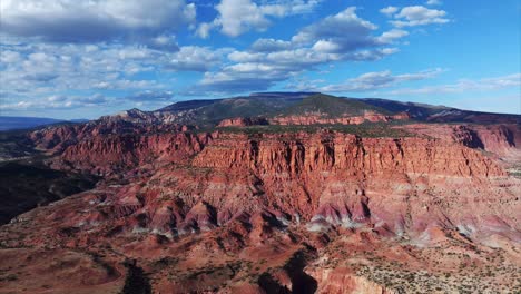 Panoramic-View-Of-Golden-Sandstone-Layers-At-Capitol-Reef-National-Park-In-South-central-Utah