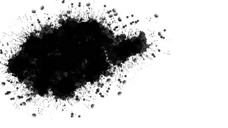 Pincel-Negro-Abstracto-Sobre-Animación-De-Fondo-Blanco