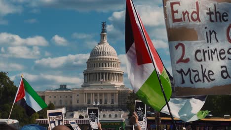 Manifestantes-En-El-Capitolio-En-Washington,-D.