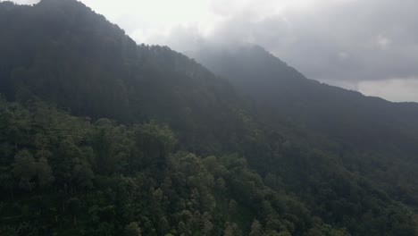 Volando-Sobre-La-Selva-Tropical-En-La-Cordillera-En-La-Mañana-Brumosa
