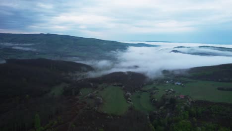 Drone-over-Tatra-Mountains-In-Slovakia,-Aerial-Landscape-Shot