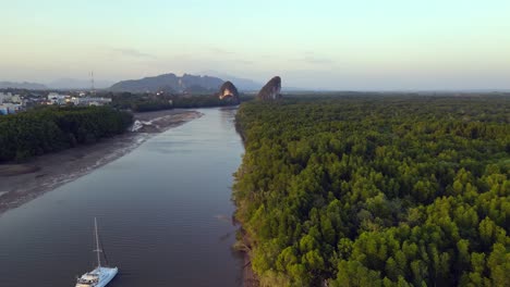sailboat-evening-mangrove-river-Krabi-Thailand