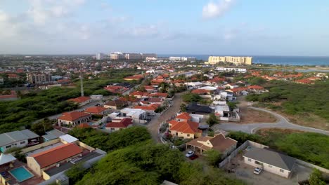 homes-in-noord-area-aerial-pushing-toward-palm-beach-in-aruba