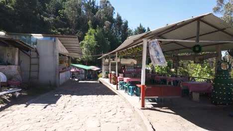Restaurante-Típico-En-El-Camino-Al-Mirador-De-Monserrate-En-Bogotá,-Colombia.