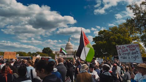 Protestors-on-Capitol-Hill,-Washington,-D